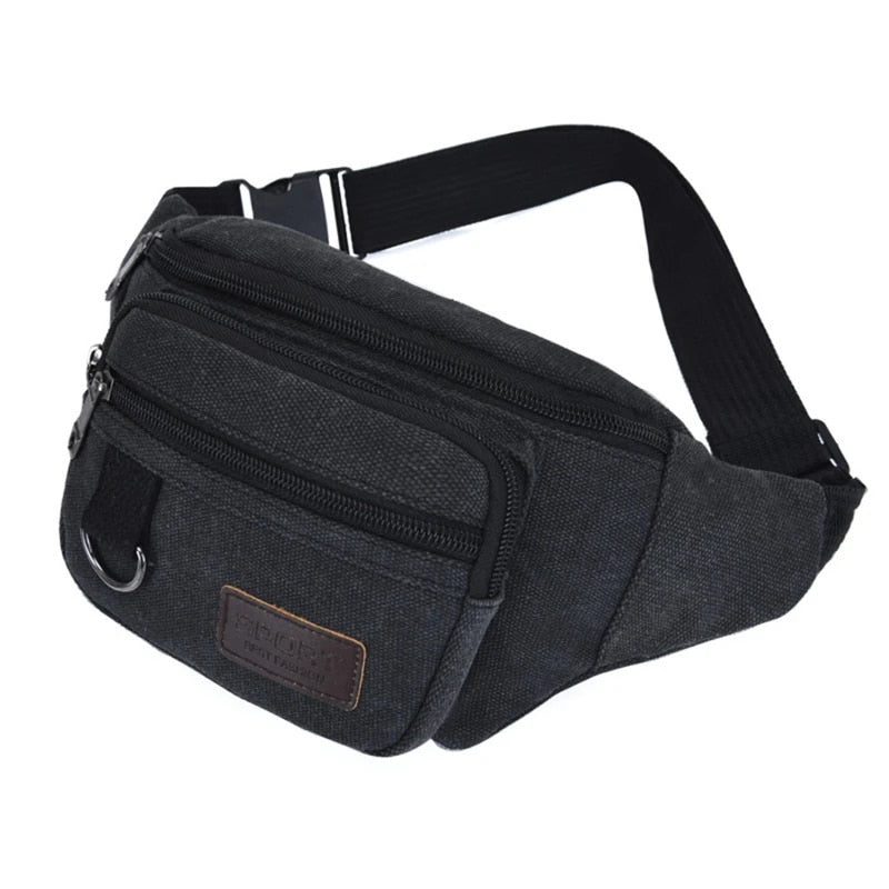 Unisex Canvas Chest Waist Bag