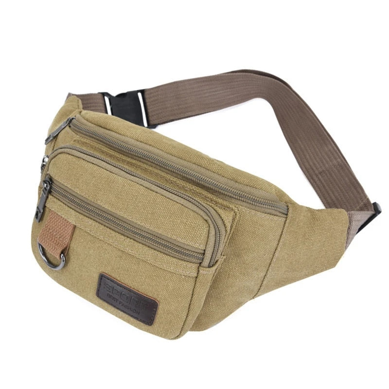 Unisex Canvas Chest Waist Bag