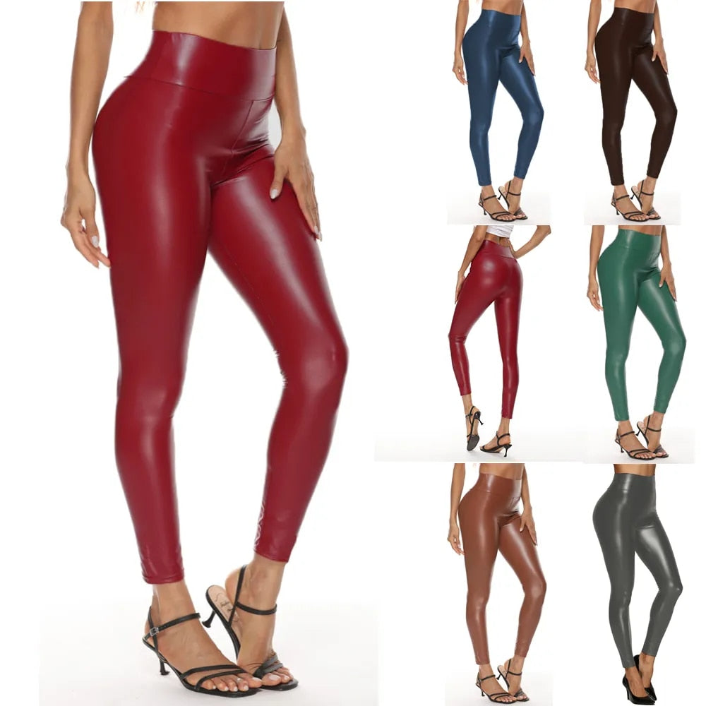 Trisha - Women's Sexy Stretch PU Leather Pants