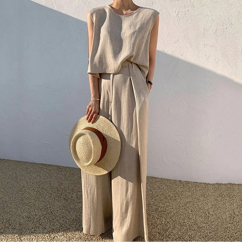 Patty - Cotton Linen Two-Piece Suit