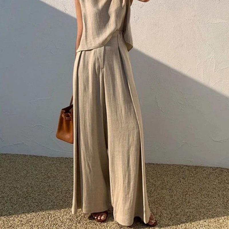 Patty - Cotton Linen Two-Piece Suit
