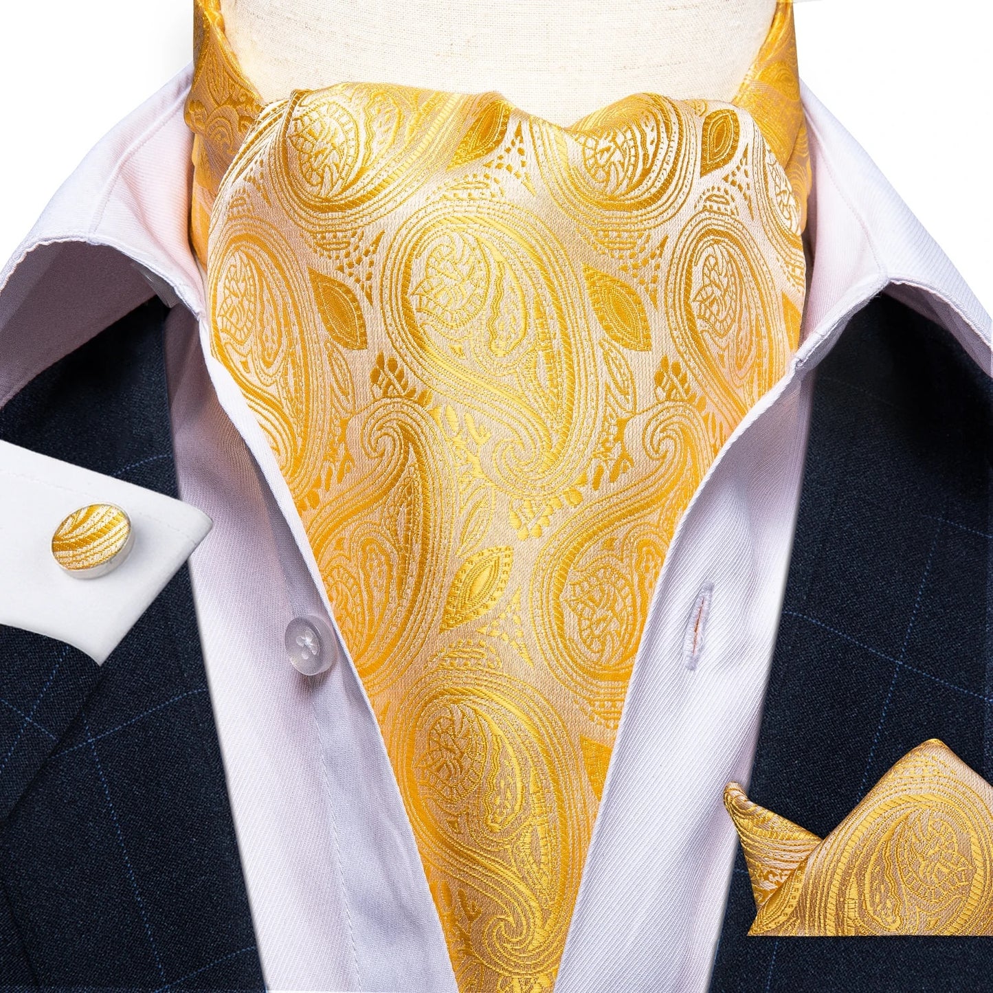 Three-Piece Jacquard Cravat Set