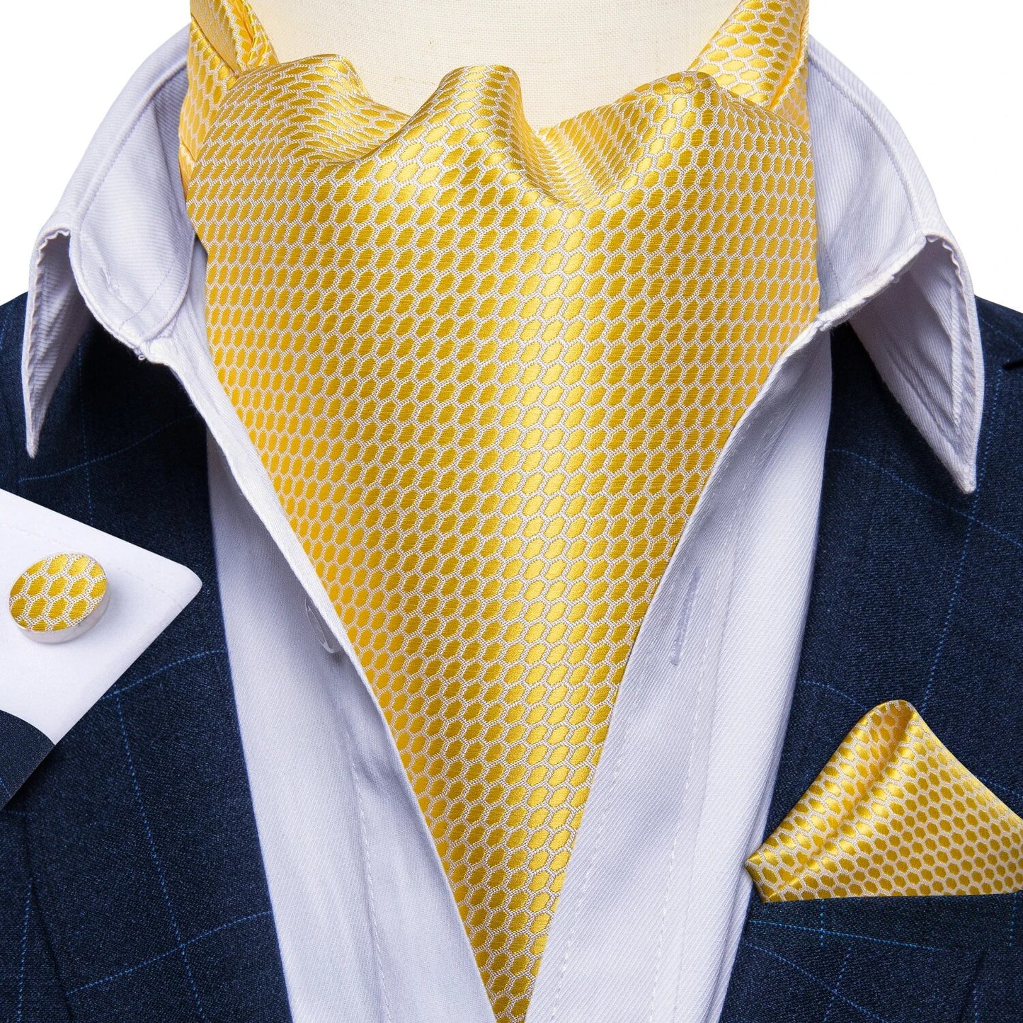 Three-Piece Jacquard Cravat Set