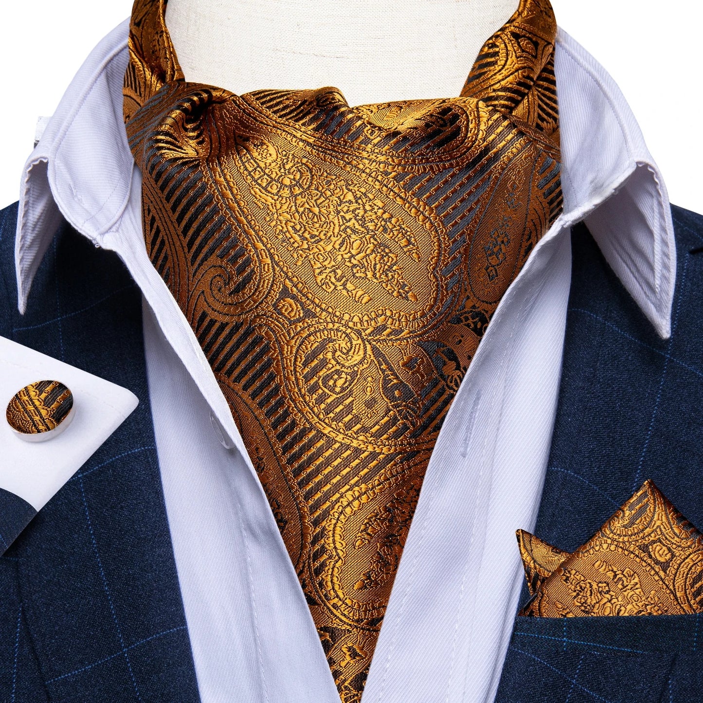 Three-Piece Jacquard Cravat Set