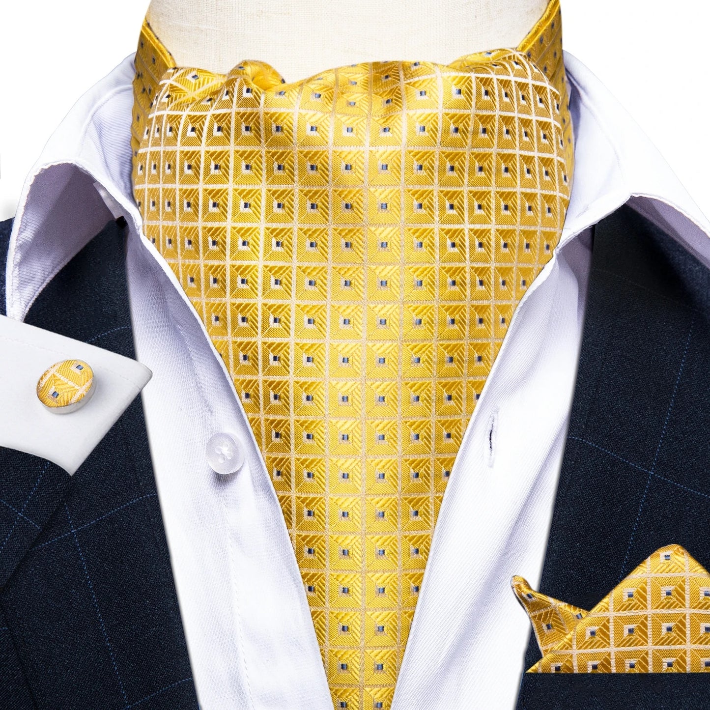 Three-Piece Jacquard Cravat Set