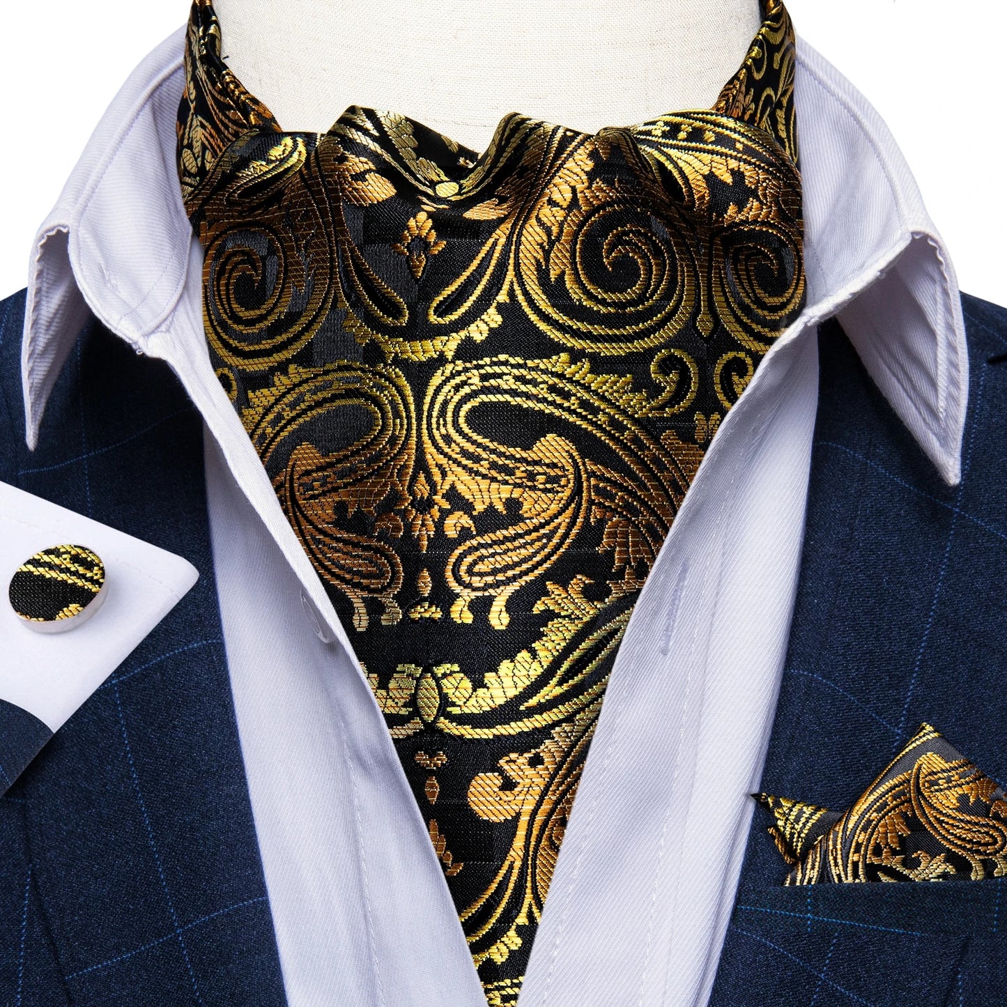 Three-Piece Jacquard Cravat Set