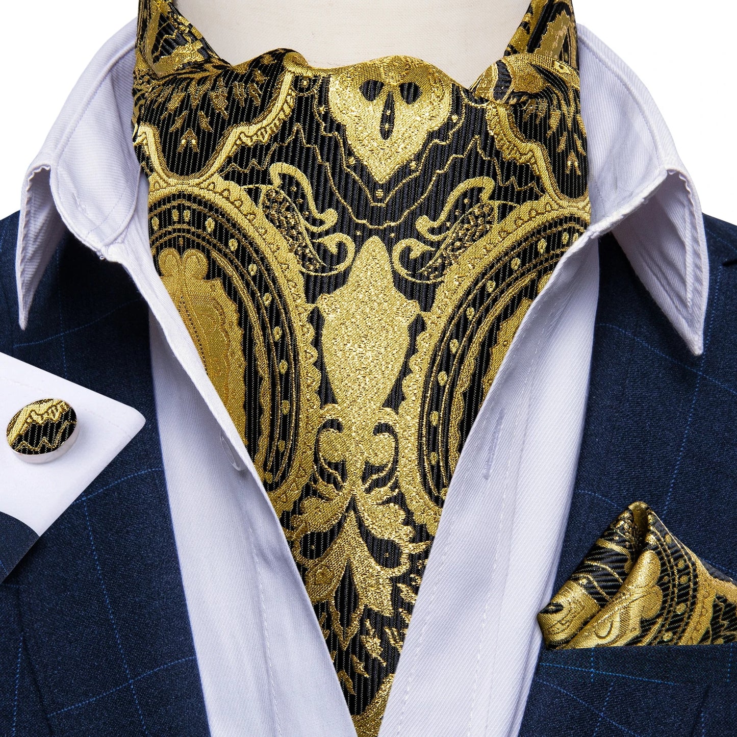 Three-Piece Jacquard Cravat Set