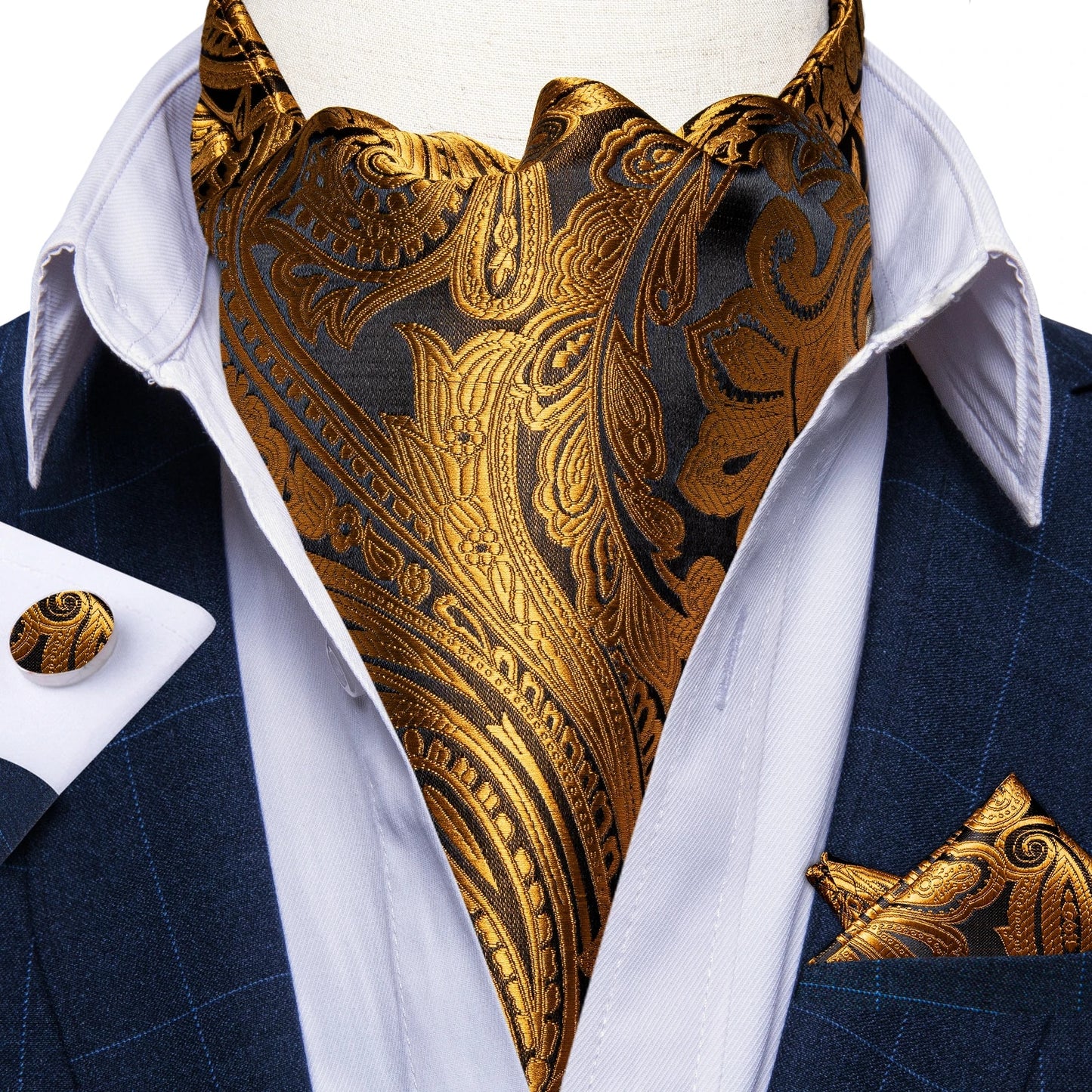 Three-Piece Jacquard Cravat Set