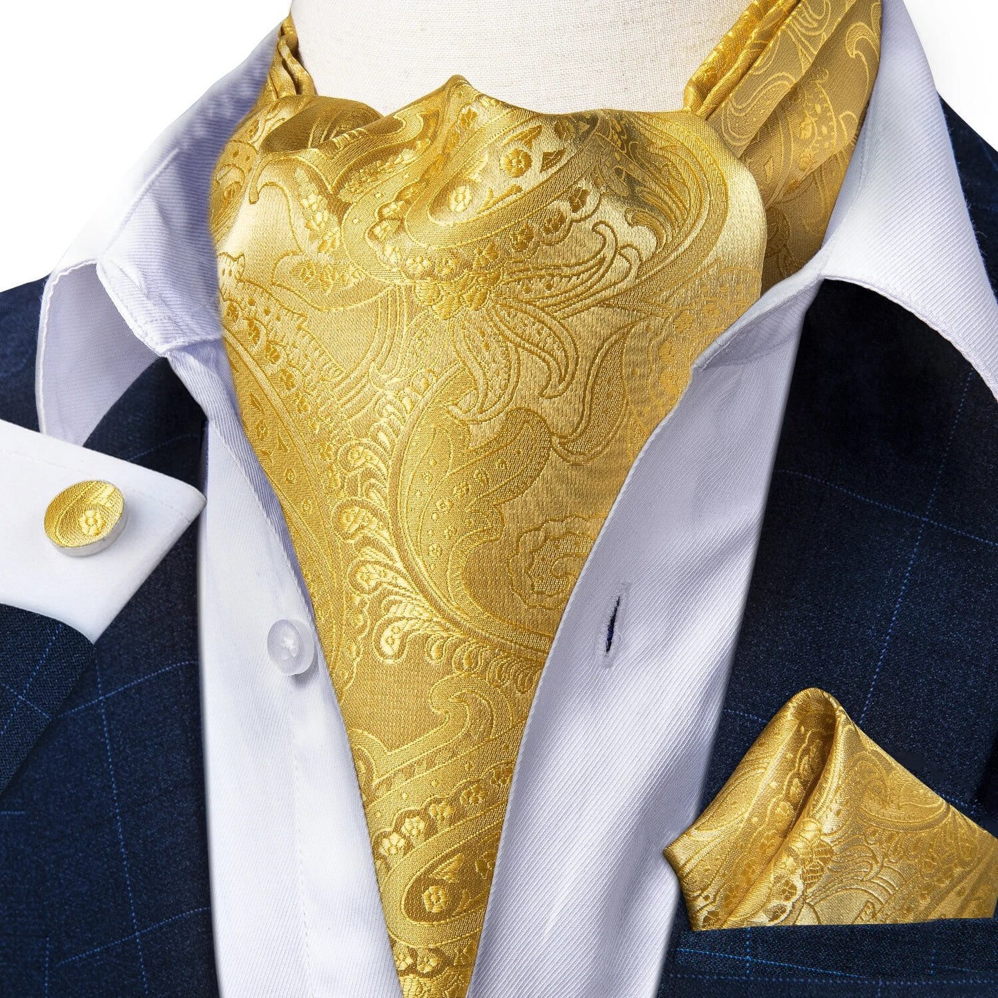 Three-Piece Jacquard Cravat Set