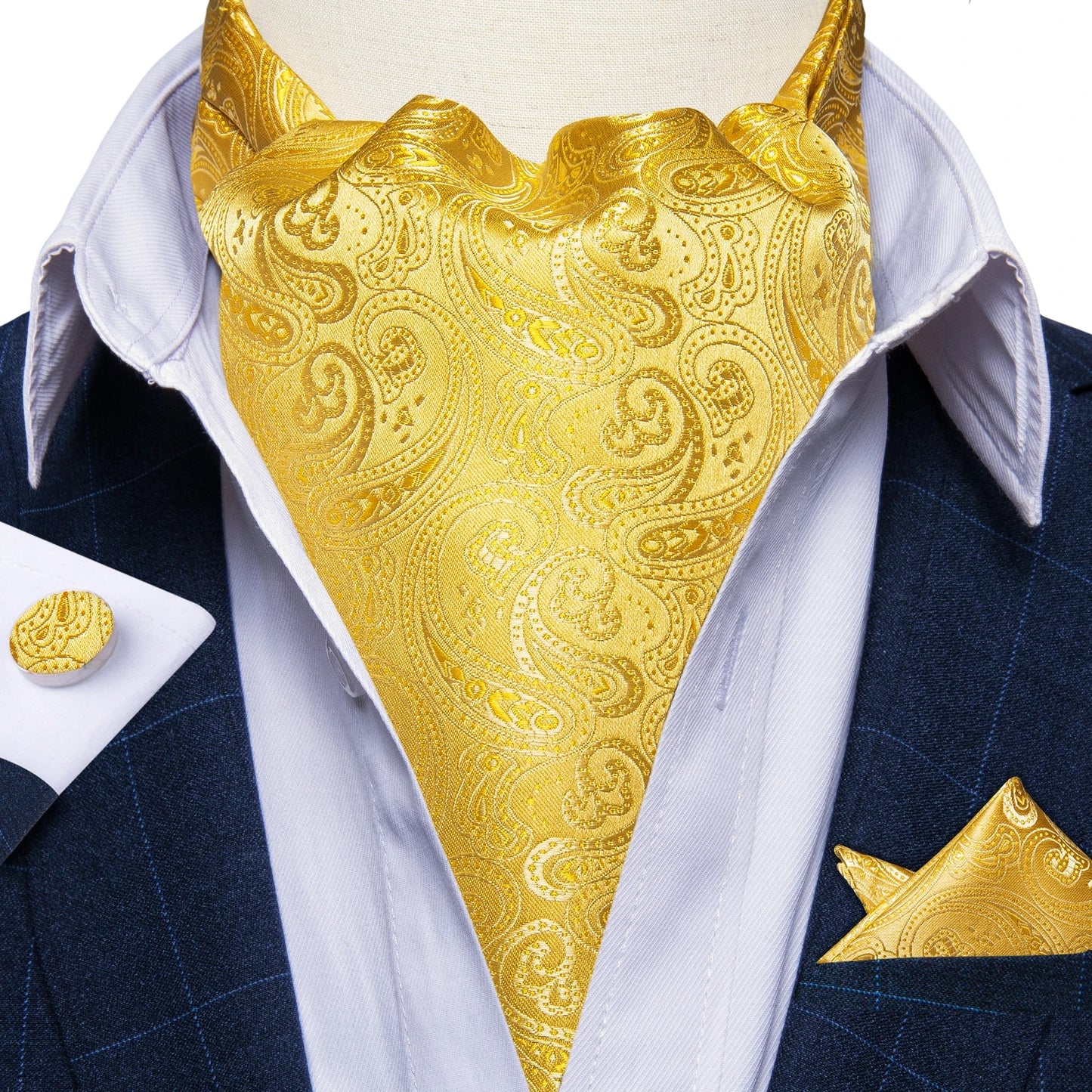 Three-Piece Jacquard Cravat Set