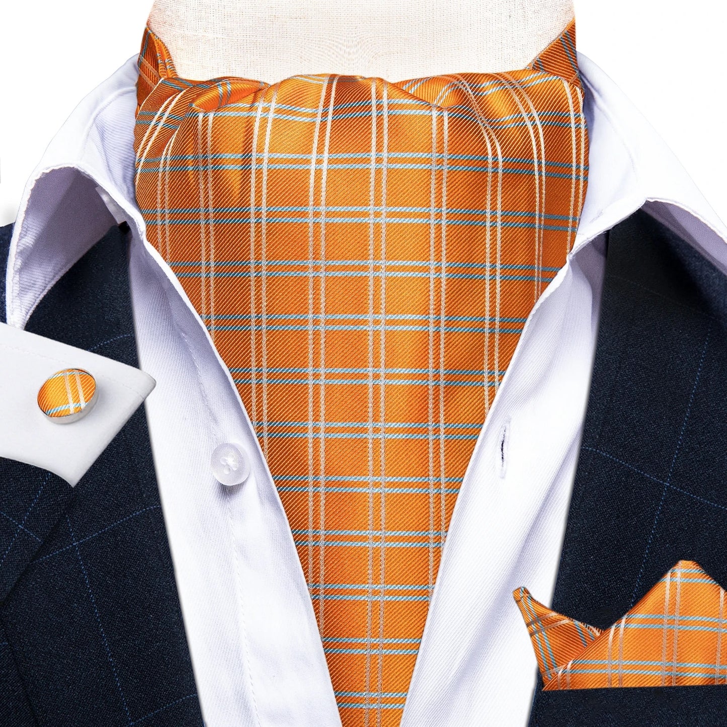 Three-Piece Jacquard Cravat Set