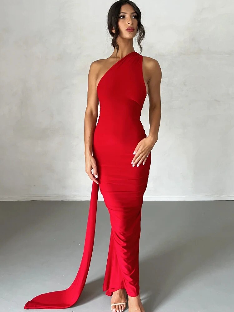 There She Goes - Backless Bodycon Maxi Dress