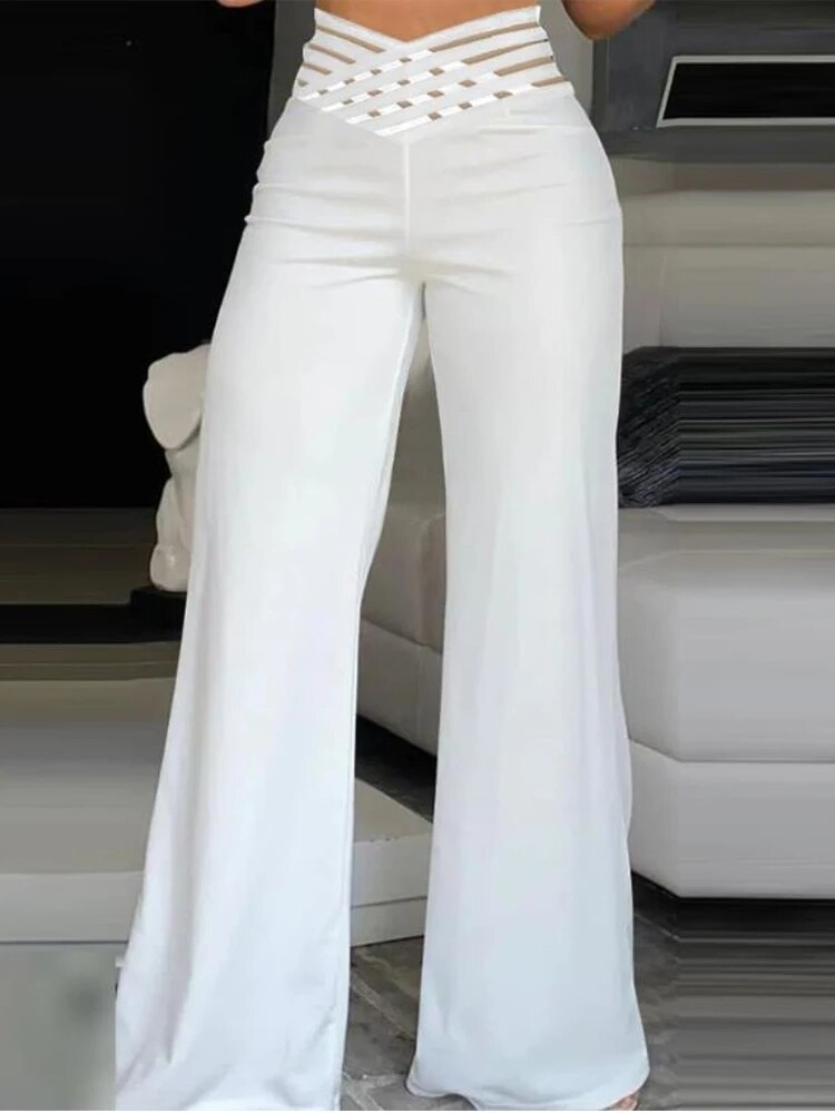 Tracy - Women's Elegant High-Waisted Flared Pants