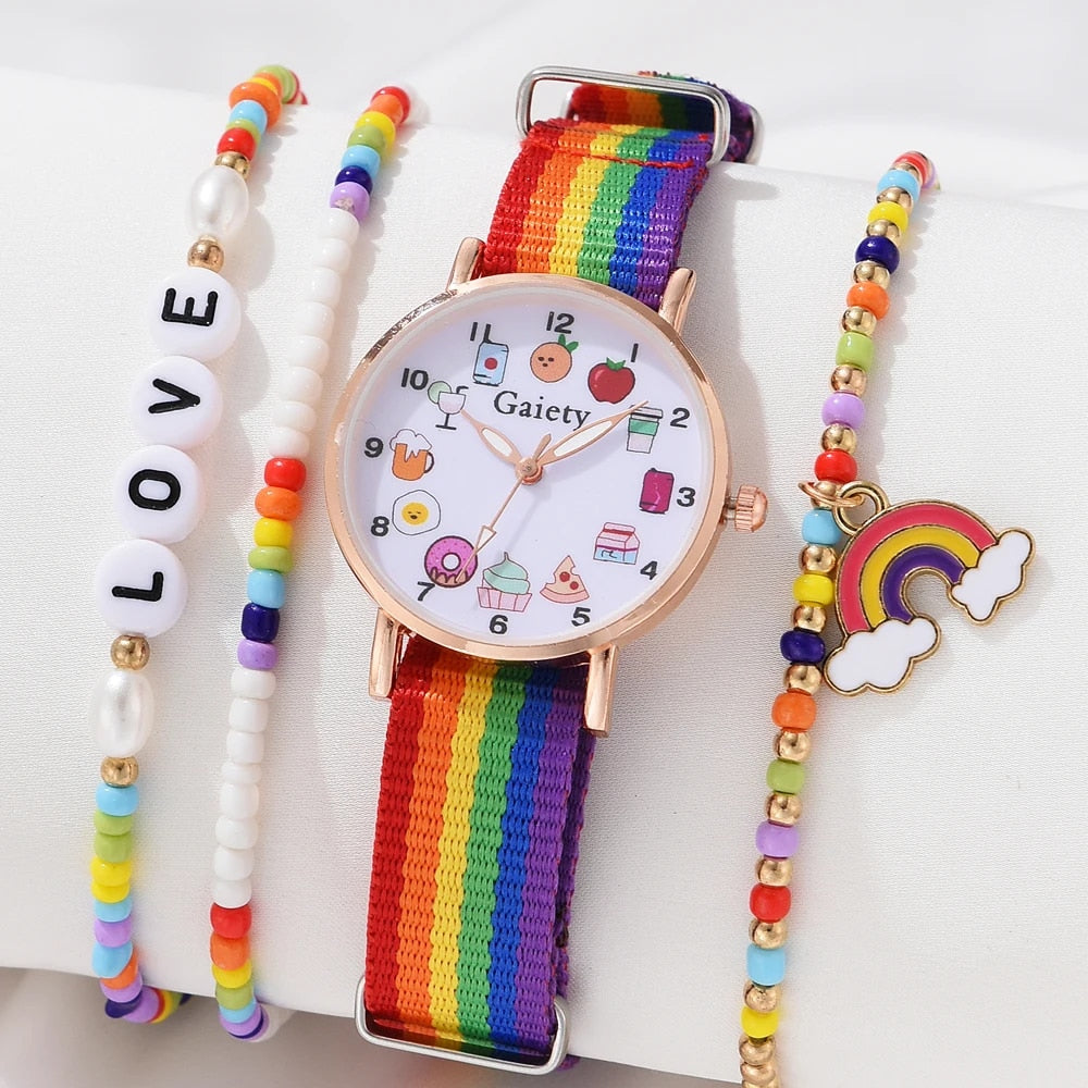 Women's Quartz Rainbow Watches