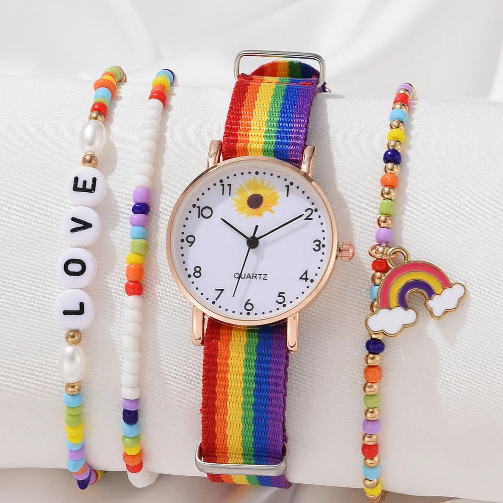 Women's Quartz Rainbow Watches