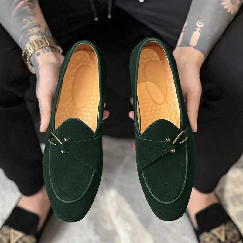 Men's Fashion Suede Genuine Leather Loafers