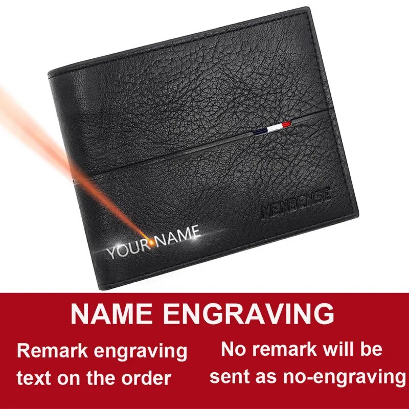 Free Name Engraving Men's Wallet