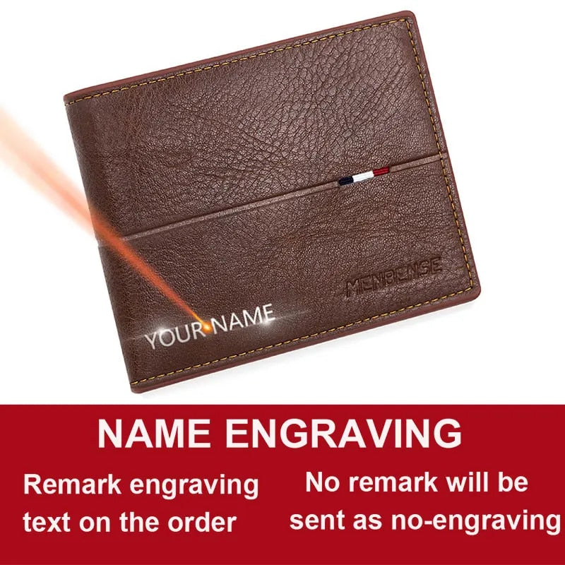 Free Name Engraving Men's Wallet