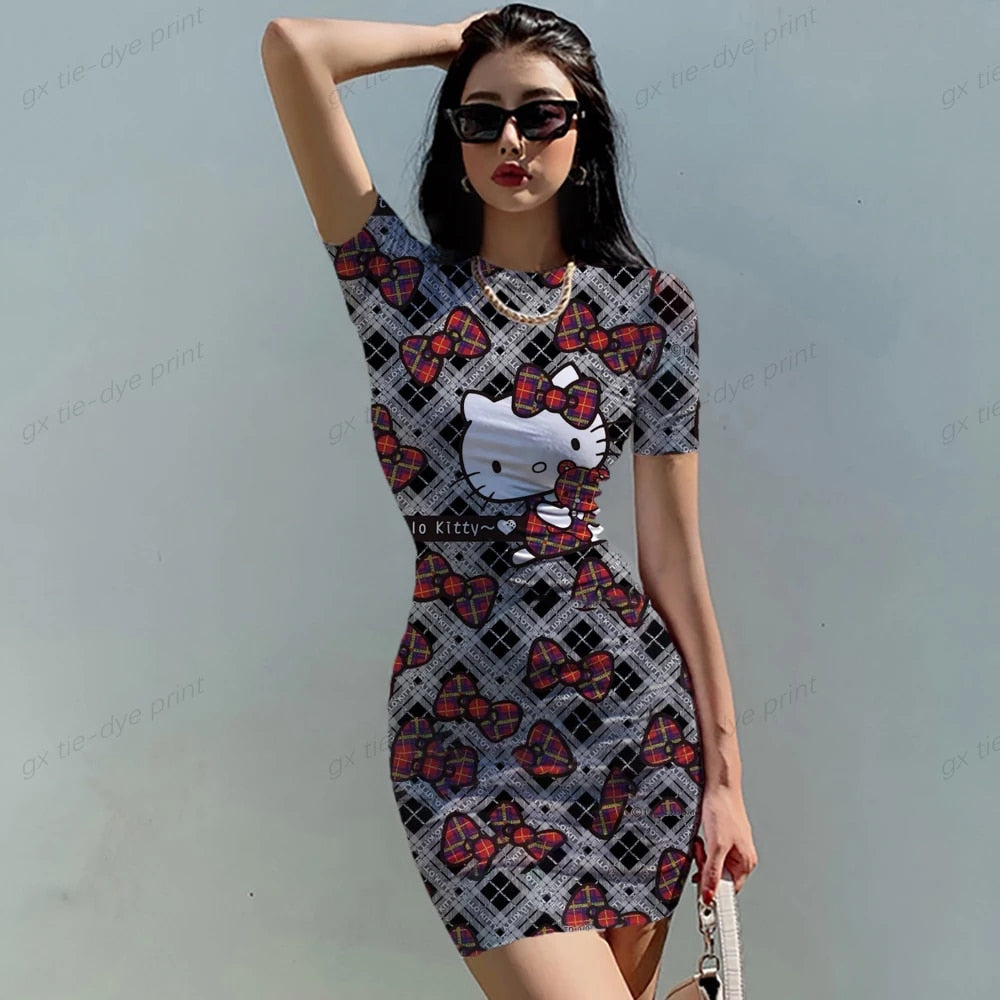 Hello Kitty - Printed Women's Dress