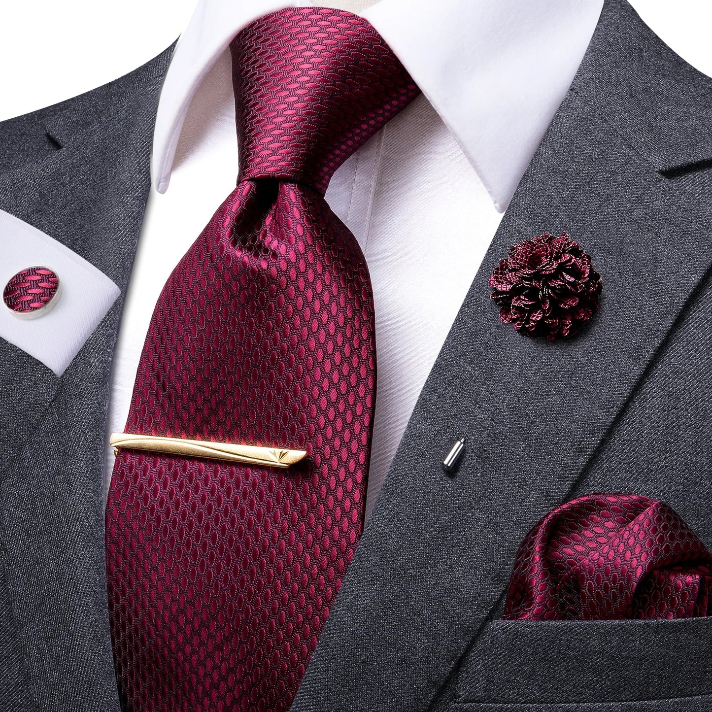 Men's Silk Paisley Tie Set