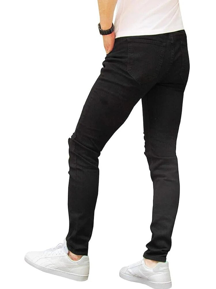 Men's Distressed Slim-Fit Skinny Jeans