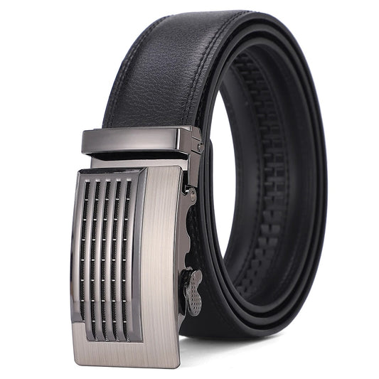 Men's Genuine Leather Automatic Buckle Belt