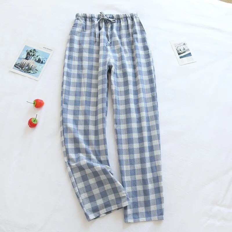 Men's Cotton Plaid Pajama Pants