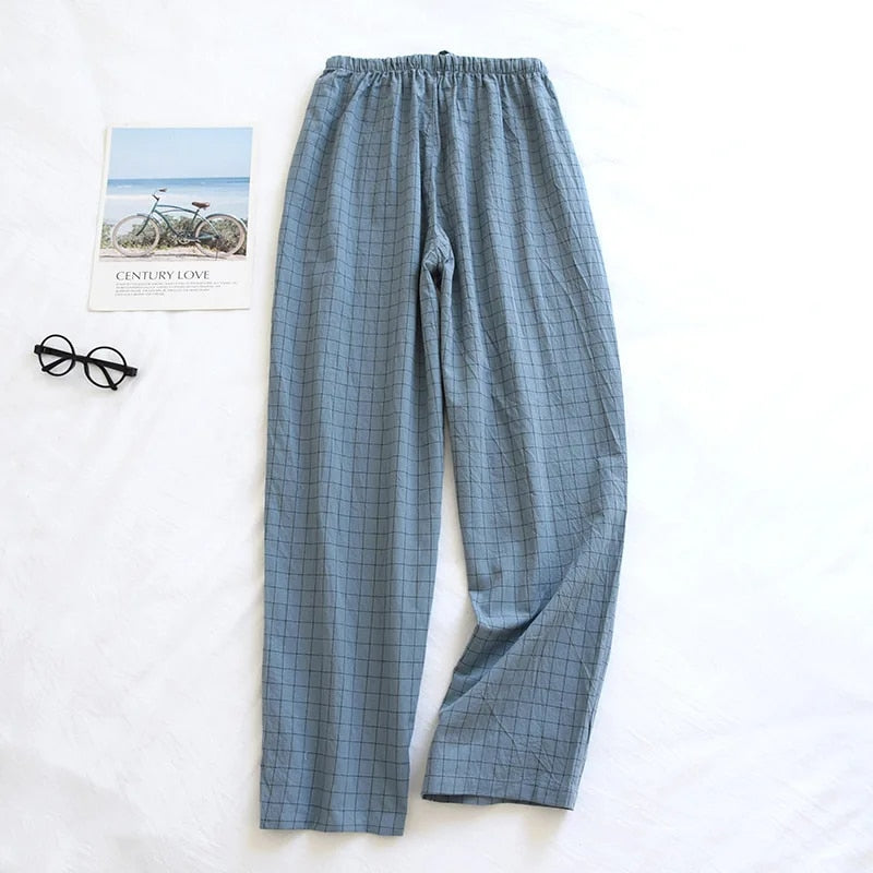 Men's Cotton Plaid Pajama Pants