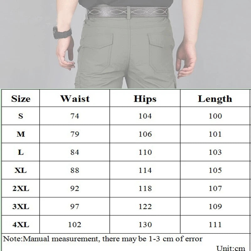 Plus Size Breathable Waterproof Cargo Pants