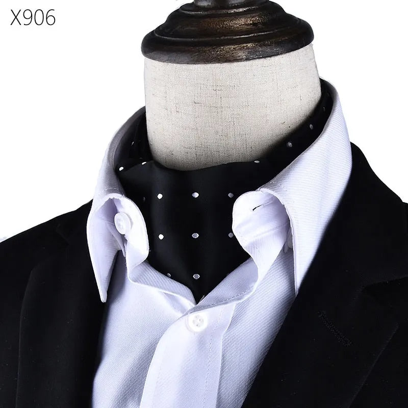 Vintage Formal Cravat Ascot Scrunch Tie
