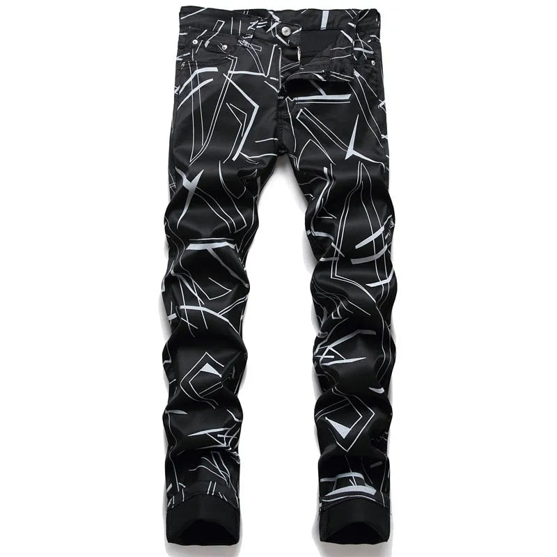 Printed Fashion Stretch Jeans