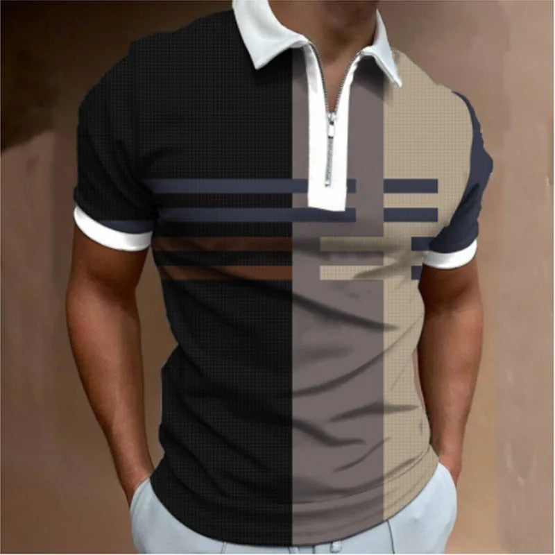 Men's Fashion Short Sleeved High-quality Polo Shirt