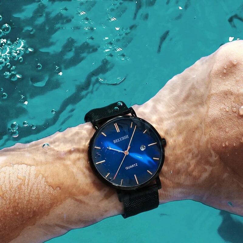 Men's Waterproof Quartz Wristwatch