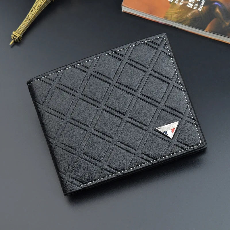 Men's Embossed Fashion Leather Tri-Fold Wallet