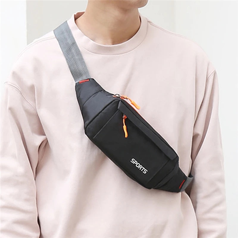 Men's Outdoor Waterproof Crossbody Banana Bag