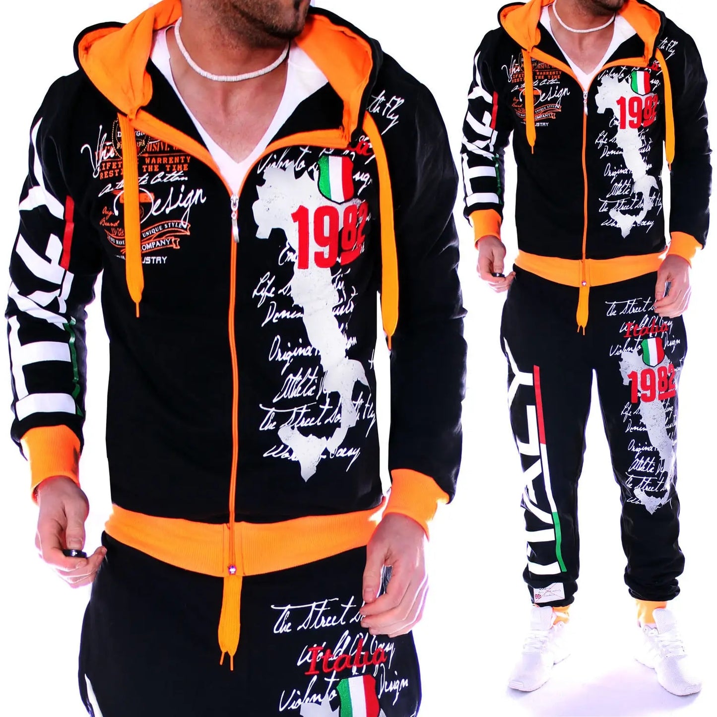 Sporting Two-Piece Hoodie Track Set