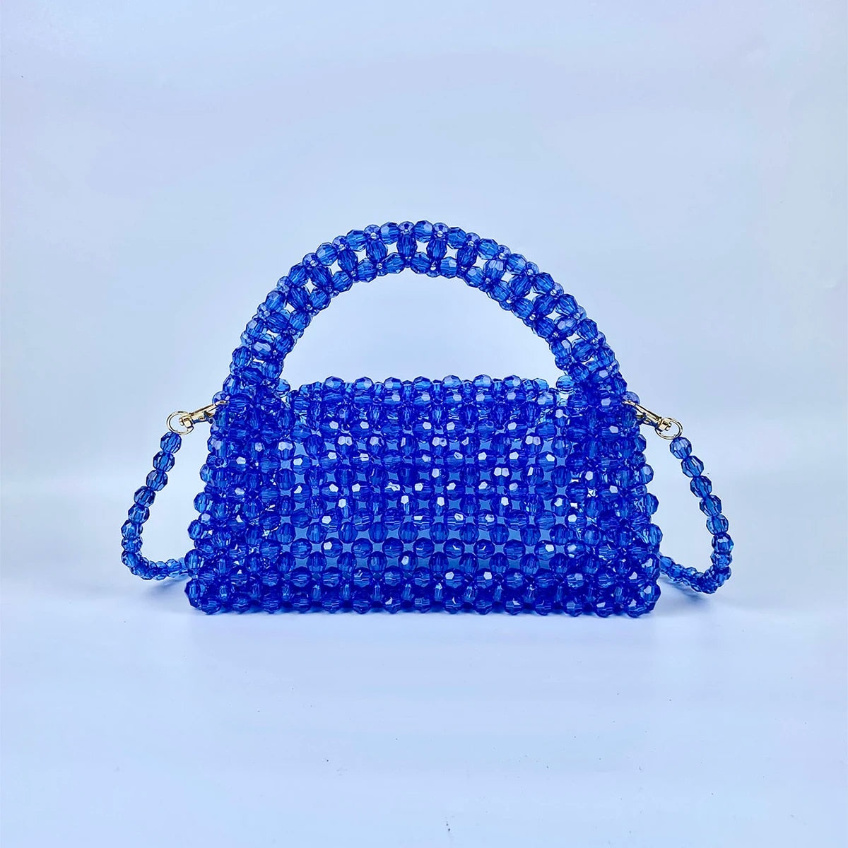 Nathalie - French Casual Celebrity Elegant, High Quality Beaded  Crossbody Acrylic Handbag Bag