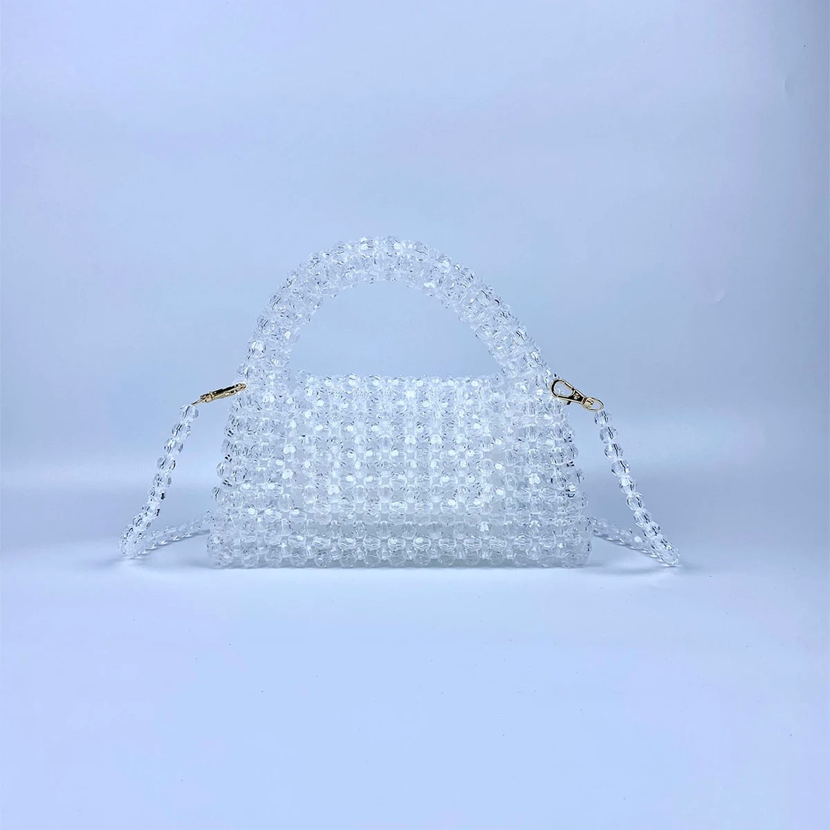 Nathalie - French Casual Celebrity Elegant, High Quality Beaded  Crossbody Acrylic Handbag Bag