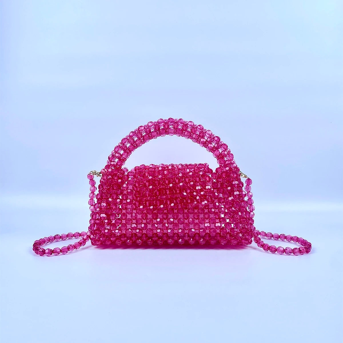 Nathalie - French Casual Celebrity Elegant, High Quality Beaded  Crossbody Acrylic Handbag Bag