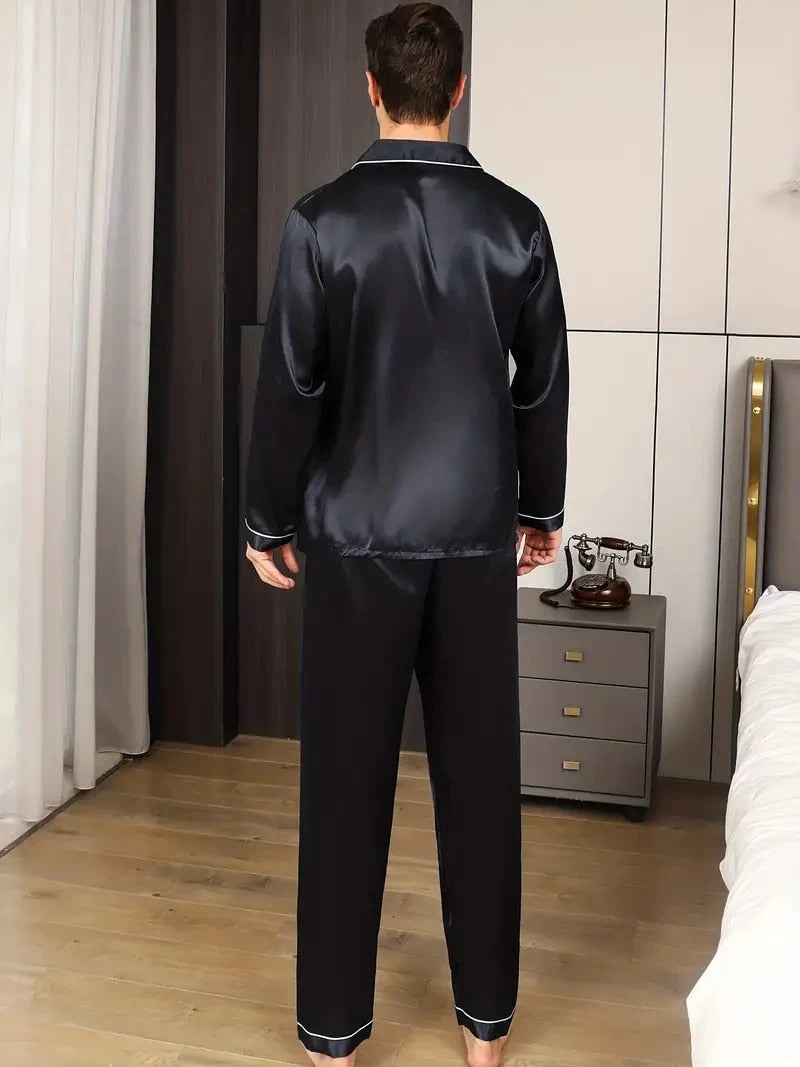 Men's Silk Satin Pajamas