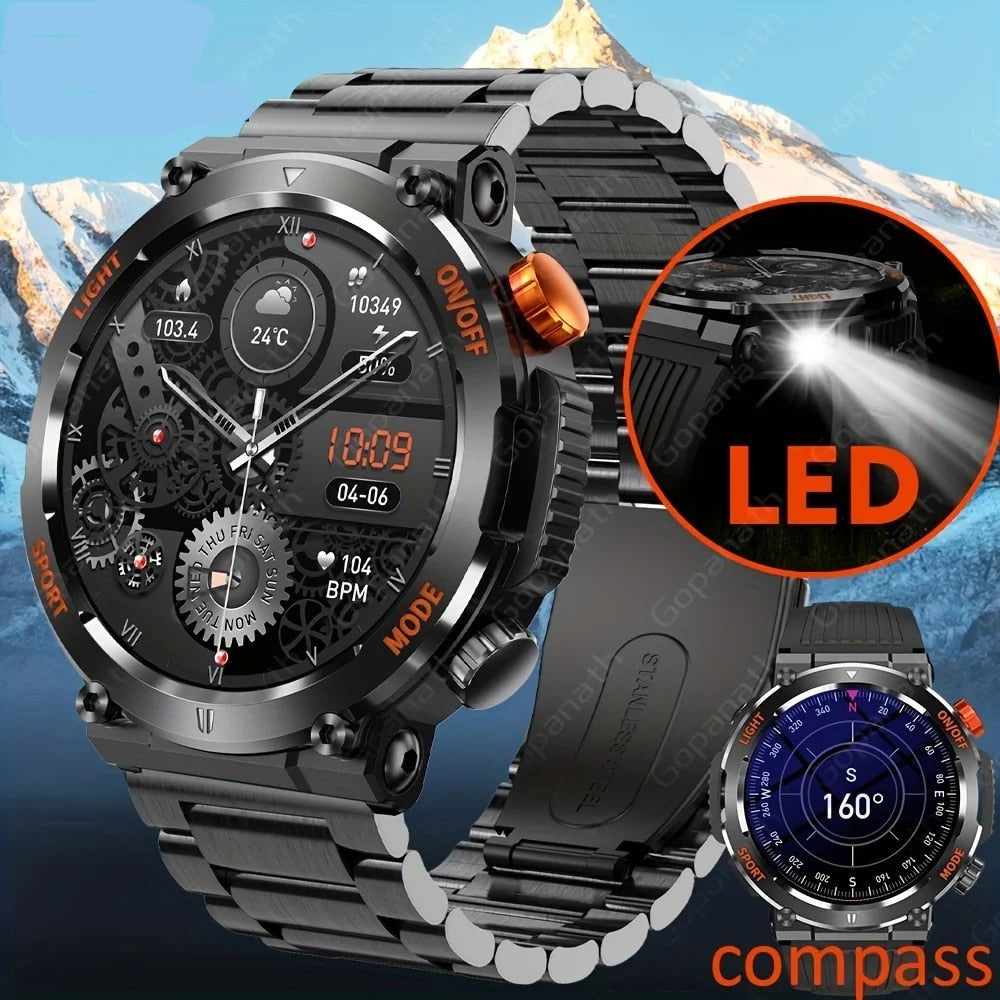 Men's Waterproof Touch Screen Bluetooth Smartwatch