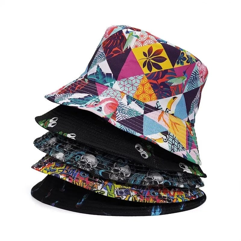 Panama  - Men's Printed Bucket Hats