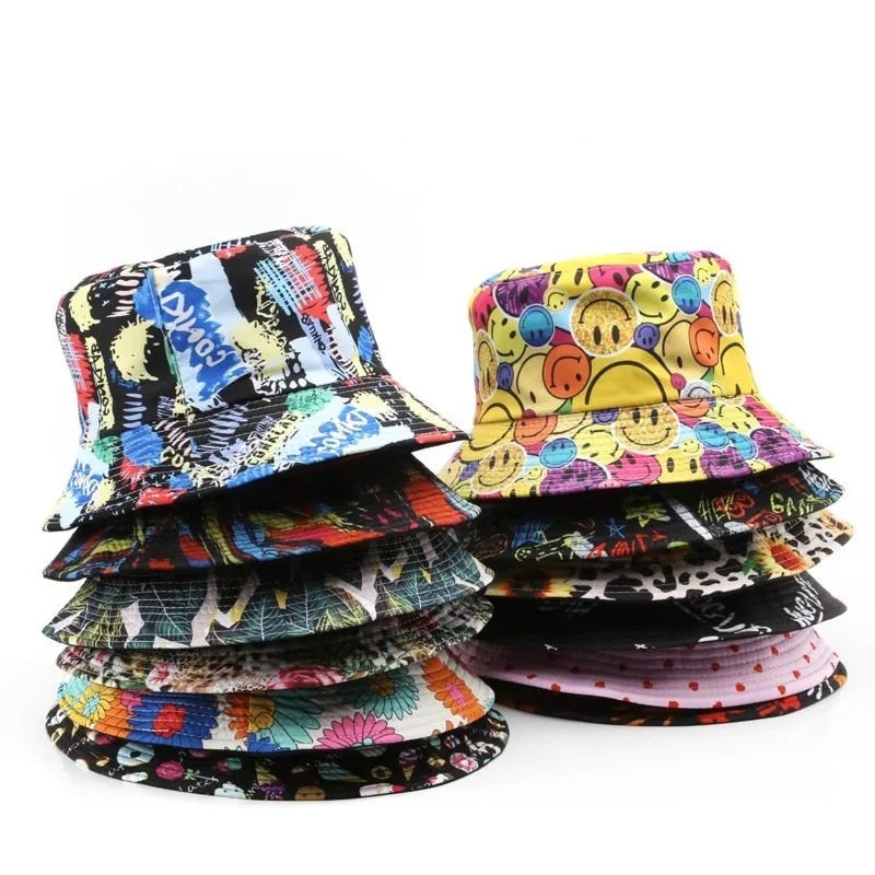 Panama  - Men's Printed Bucket Hats