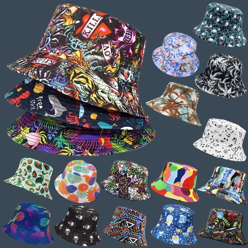 Panama  - Men's Printed Bucket Hats