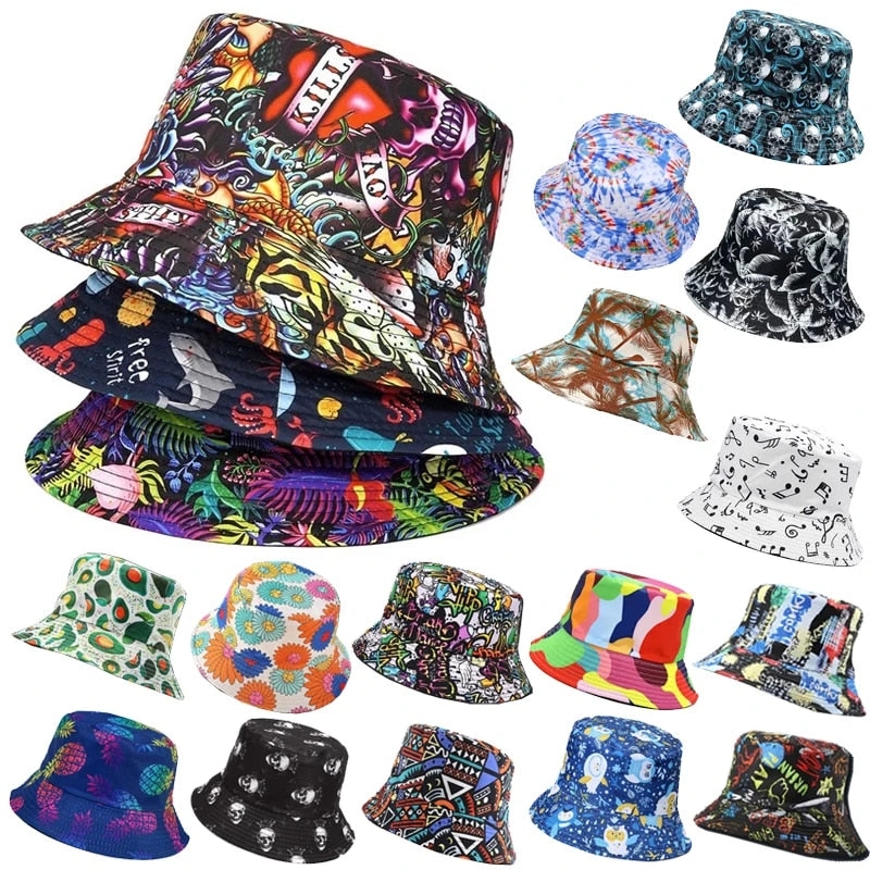 Panama  - Men's Printed Bucket Hats