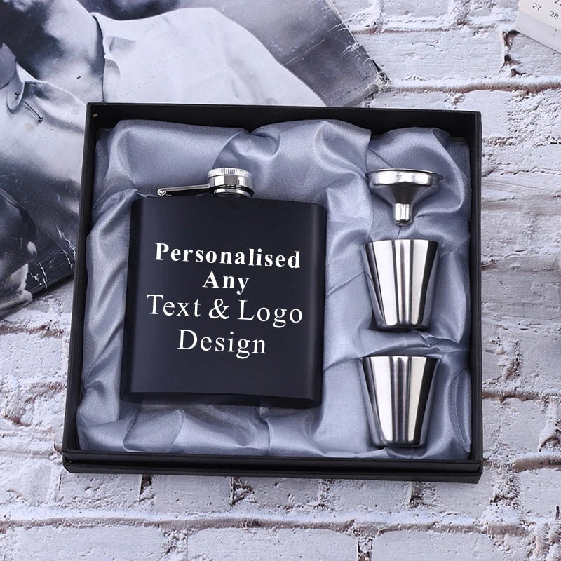 Best Man - Personalized 6 oz Stainless Steel  Flask