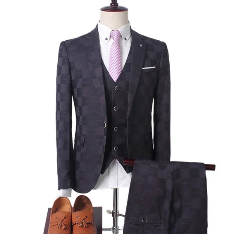 Sharp Dressed Man - Plaid Two/Three-Piece Formal Suit