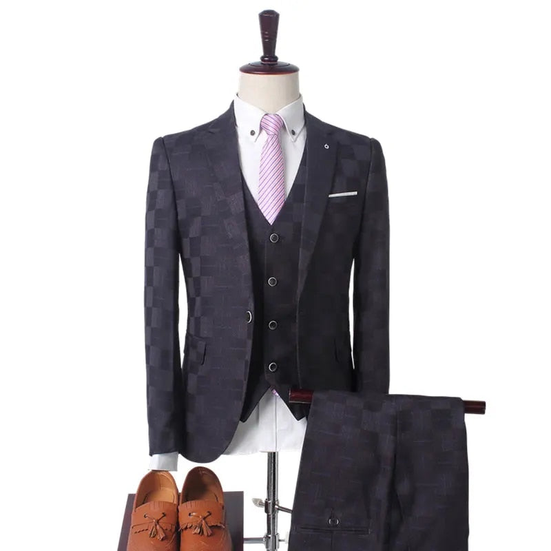 Sharp Dressed Man - Plaid Two/Three-Piece Formal Suit