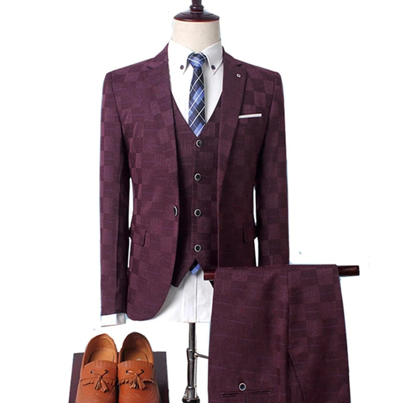 Sharp Dressed Man - Plaid Two/Three-Piece Formal Suit