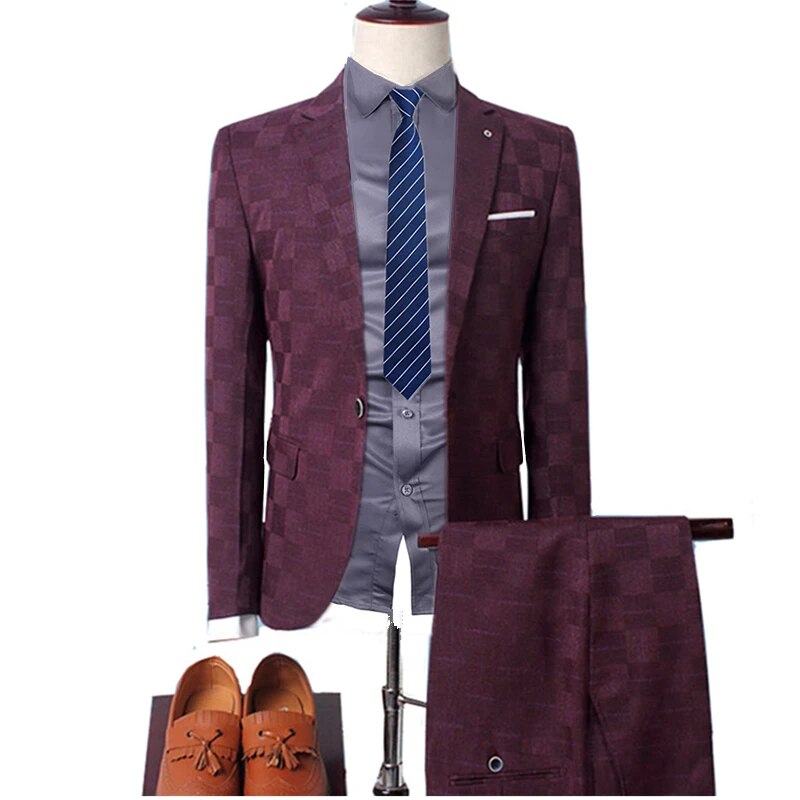 Sharp Dressed Man - Plaid Two/Three-Piece Formal Suit